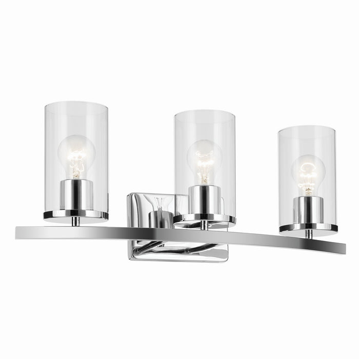 Kichler 45497CHCLR Three Light Bath, Chrome