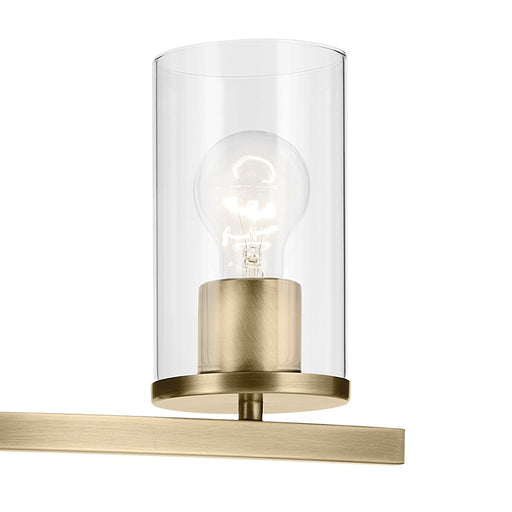 Kichler 45498NBRCLR Four Light Bath, Natural Brass (2)