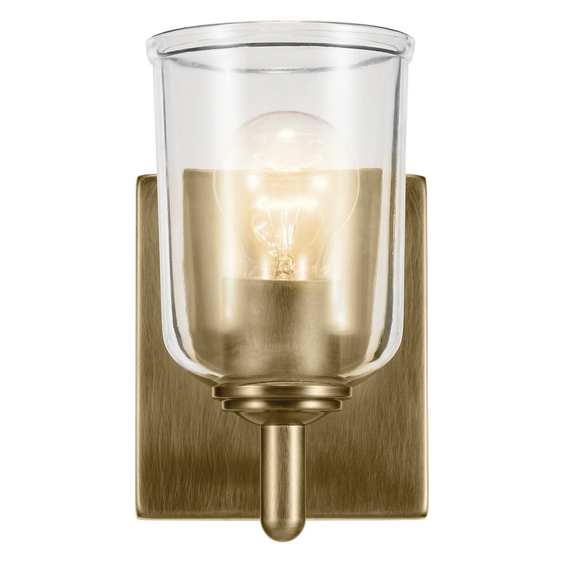 Kichler 45572NBRCLR One Light Wall Sconce, Natural Brass (4)