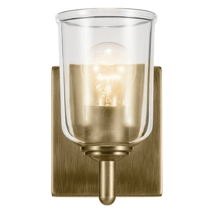 Kichler 45572NBRCLR One Light Wall Sconce, Natural Brass (4)