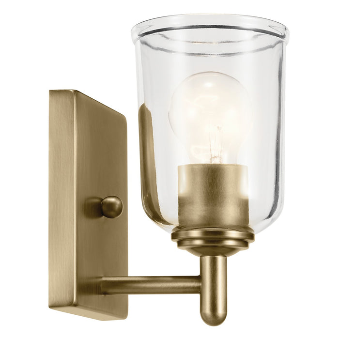 Kichler 45572NBRCLR One Light Wall Sconce, Natural Brass (5)