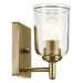 Kichler 45572NBRCLR One Light Wall Sconce, Natural Brass (5)