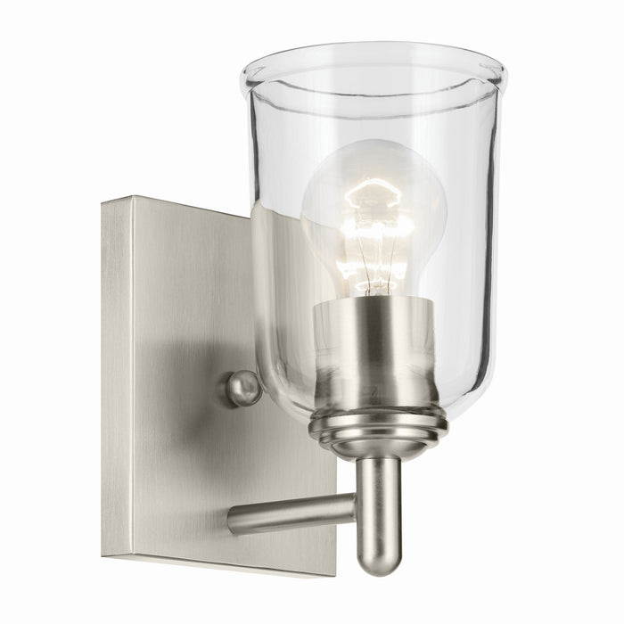 Kichler 45572NICLR One Light Wall Sconce, Brushed Nickel