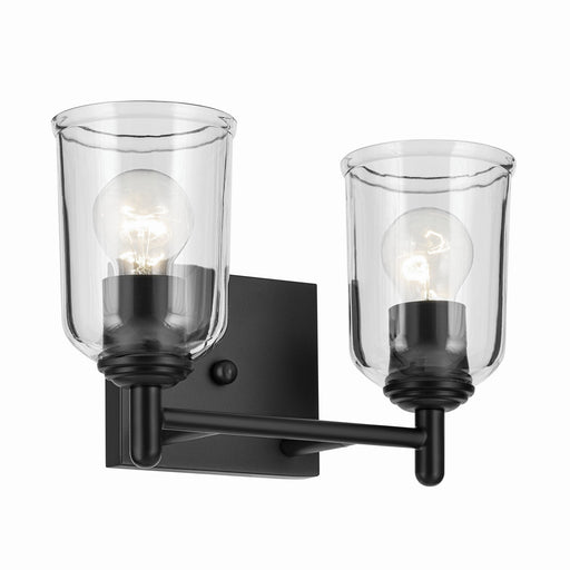 Kichler 45573BKCLR Two Light Bath, Black