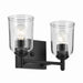 Kichler 45573BKCLR Two Light Bath, Black