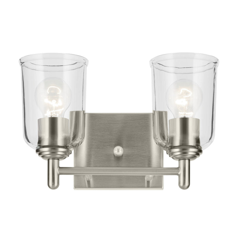 Kichler 45573NICLR Two Light Bath, Brushed Nickel (4)