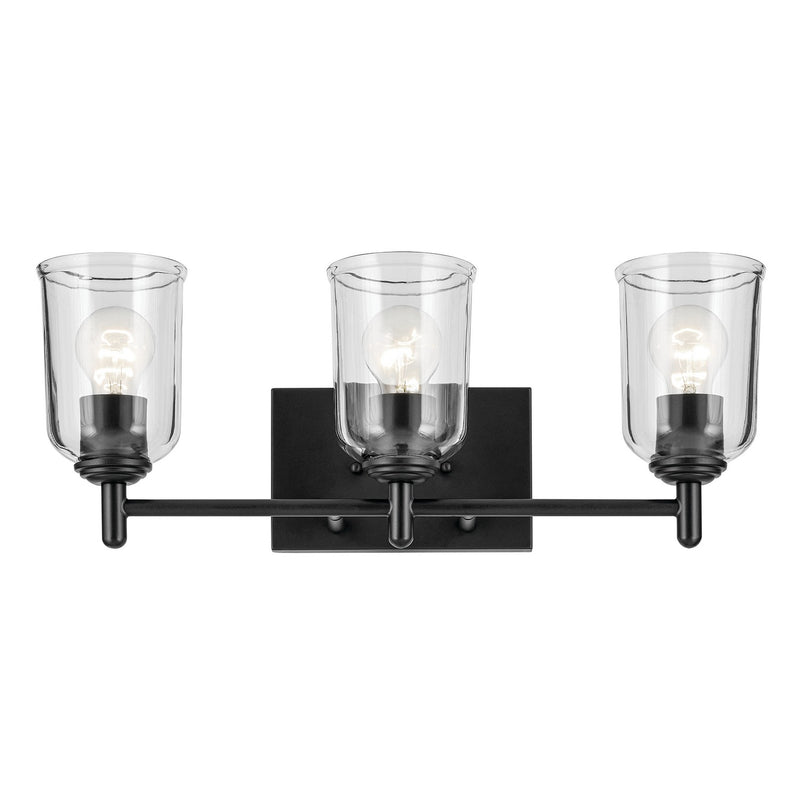 Kichler 45574BKCLR Three Light Bath, Black (4)