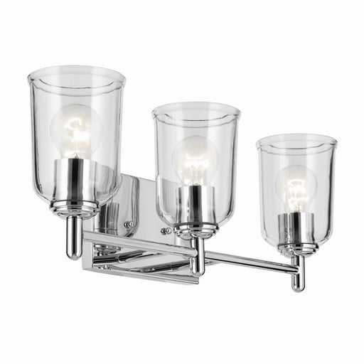 Kichler 45574CHCLR Three Light Bath, Chrome