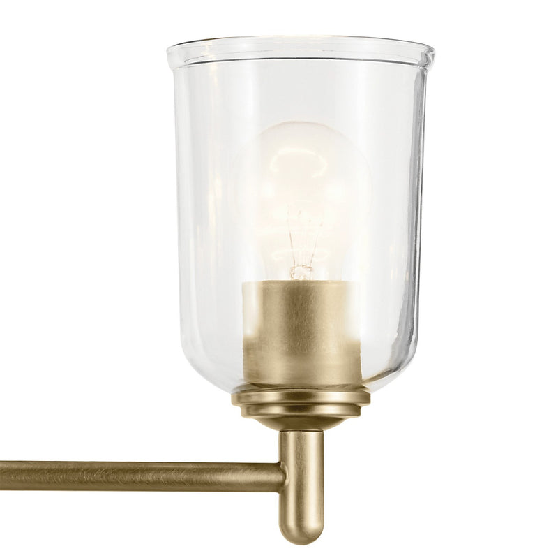 Kichler 45574NBRCLR Three Light Bath, Natural Brass (2)