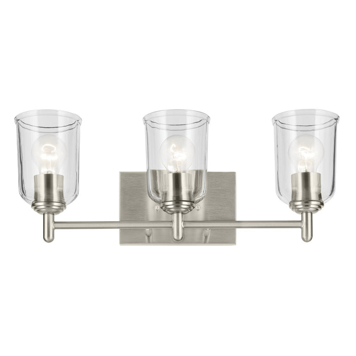 Kichler 45574NICLR Three Light Bath, Brushed Nickel (4)