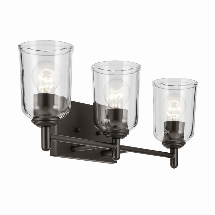 Kichler 45574OZCLR Three Light Bath, Olde Bronze