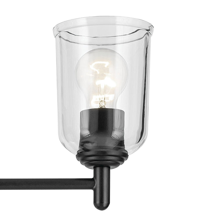 Kichler 45575BKCLR Four Light Bath, Black (2)