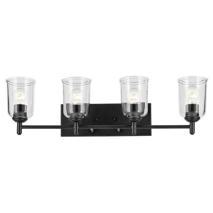 Kichler 45575BKCLR Four Light Bath, Black (4)