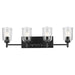 Kichler 45575BKCLR Four Light Bath, Black (4)
