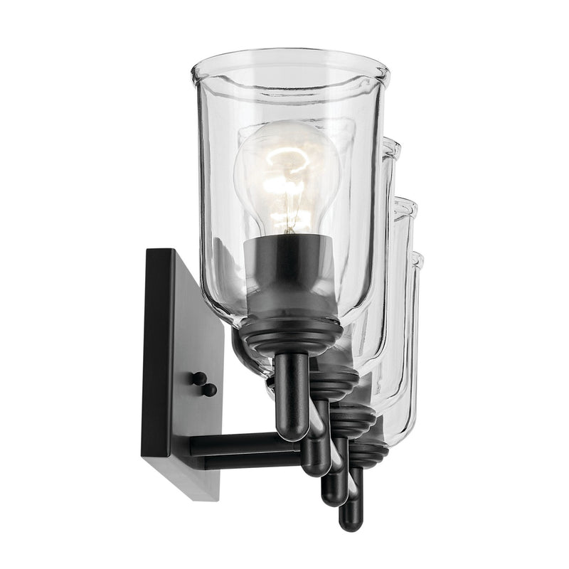 Kichler 45575BKCLR Four Light Bath, Black (5)