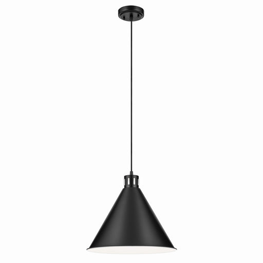 Kichler 52177BK One Light Pendant, Black