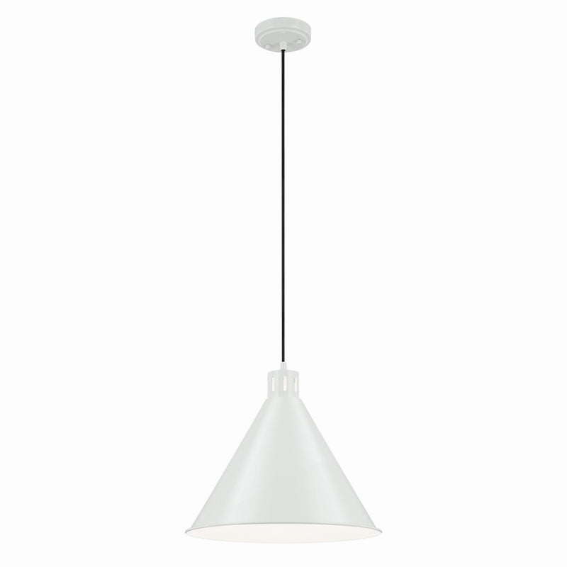 Kichler 52177WH One Light Pendant, White