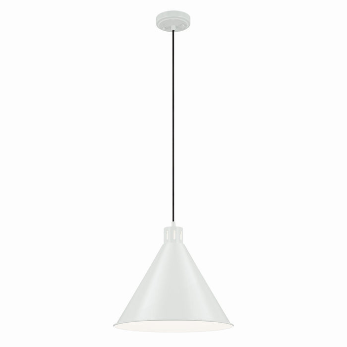 Kichler 52177WH One Light Pendant, White