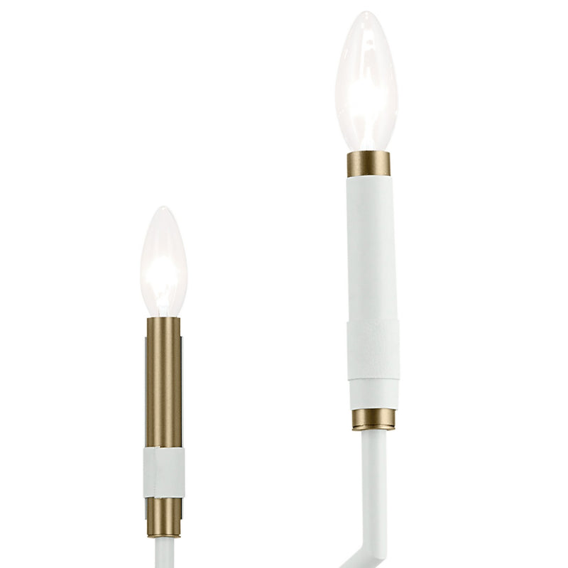 Kichler 52348WH Ten Light Chandelier, White (3)