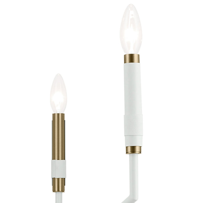 Kichler 52348WH Ten Light Chandelier, White (3)