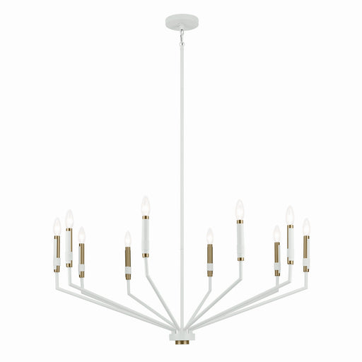 Kichler 52348WH Ten Light Chandelier, White