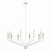 Kichler 52348WH Ten Light Chandelier, White