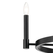 Kichler 52426BK Four Light Chandelier, Black (3)