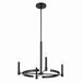 Kichler 52426BK Four Light Chandelier, Black
