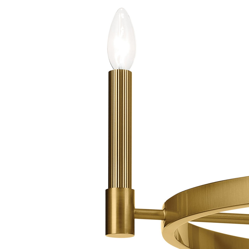 Kichler 52426BNB Four Light Chandelier, Brushed Natural Brass (3)