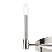 Kichler 52426PN Four Light Chandelier, Polished Nickel (3)