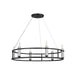 Kichler 52490BK Six Light Chandelier, Black