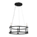 Kichler 52493BK Three Light Mini Chandelier, Black