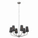 Kichler 52508CLP Six Light Chandelier, Classic Pewter