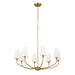 Kichler 52509BNB Eight Light Chandelier, Brushed Natural Brass