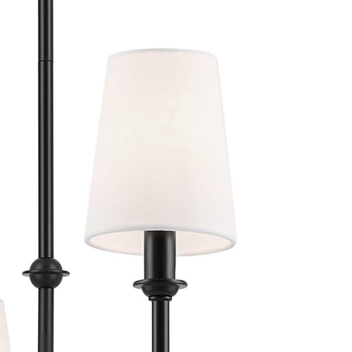 Kichler 52521BK Eight Light Chandelier, Black (3)