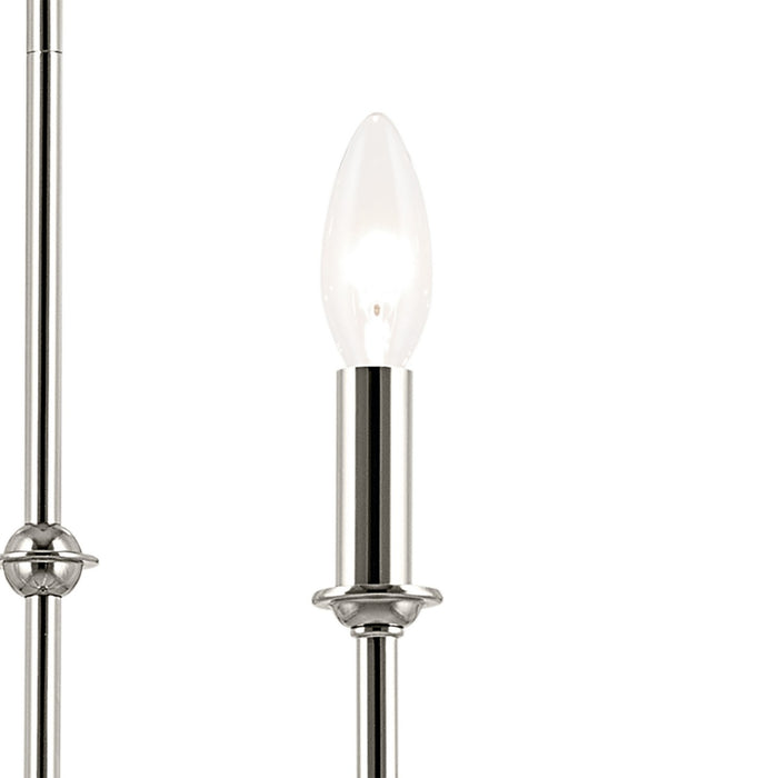 Kichler 52521PN Eight Light Chandelier, Polished Nickel (3)