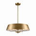 Kichler 52543BNB Four Light Pendant/Semi Flush, Brushed Natural Brass