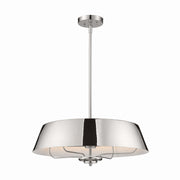 Kichler 52543PN Four Light Pendant/Semi Flush, Polished Nickel