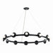 Kichler 52643BK 12 Light Chandelier, Black