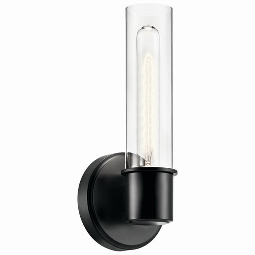 Kichler 52653BK One Light Wall Sconce, Black