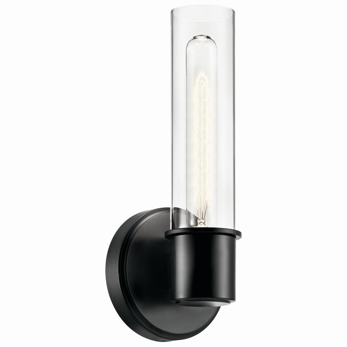 Kichler 52653BK One Light Wall Sconce, Black