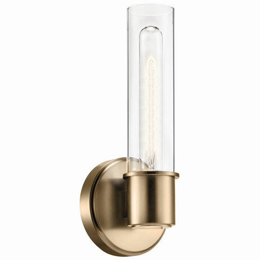 Kichler 52653CPZ One Light Wall Sconce, Champagne Bronze