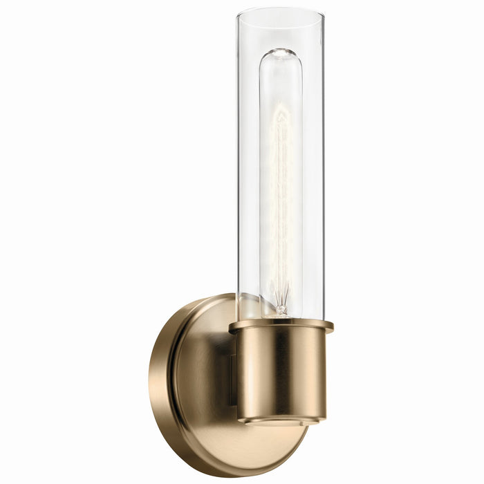 Kichler 52653CPZ One Light Wall Sconce, Champagne Bronze