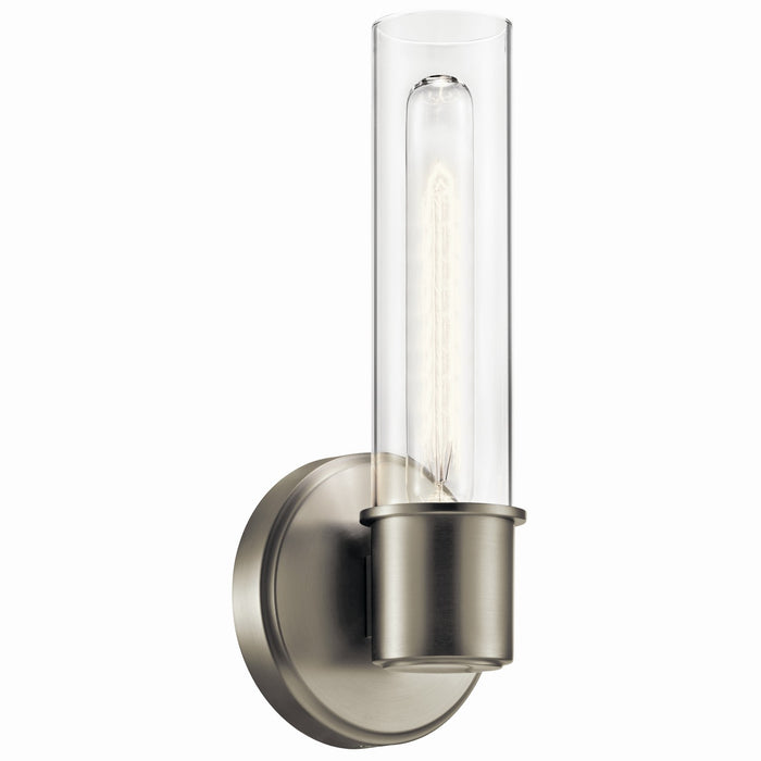 Kichler 52653NI One Light Wall Sconce, Brushed Nickel