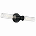 Kichler 52654BK Two Light Wall Sconce, Black