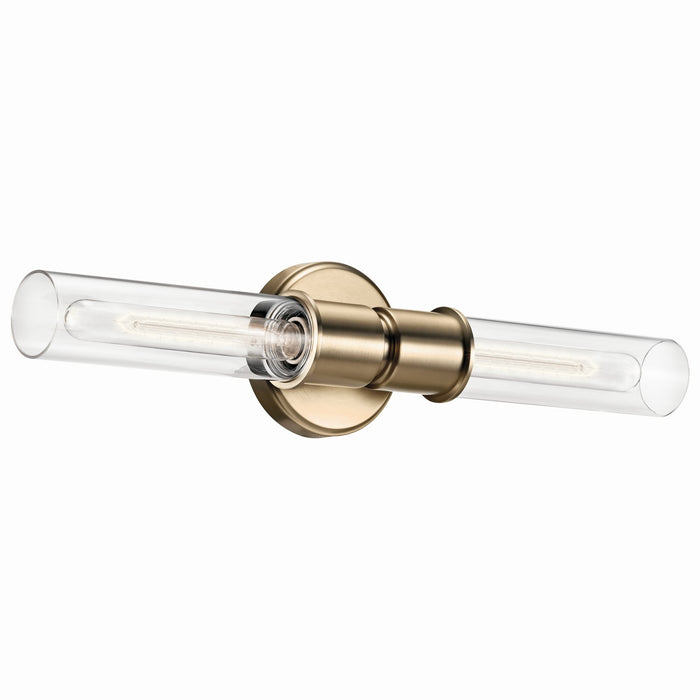 Kichler 52654CPZ Two Light Wall Sconce, Champagne Bronze