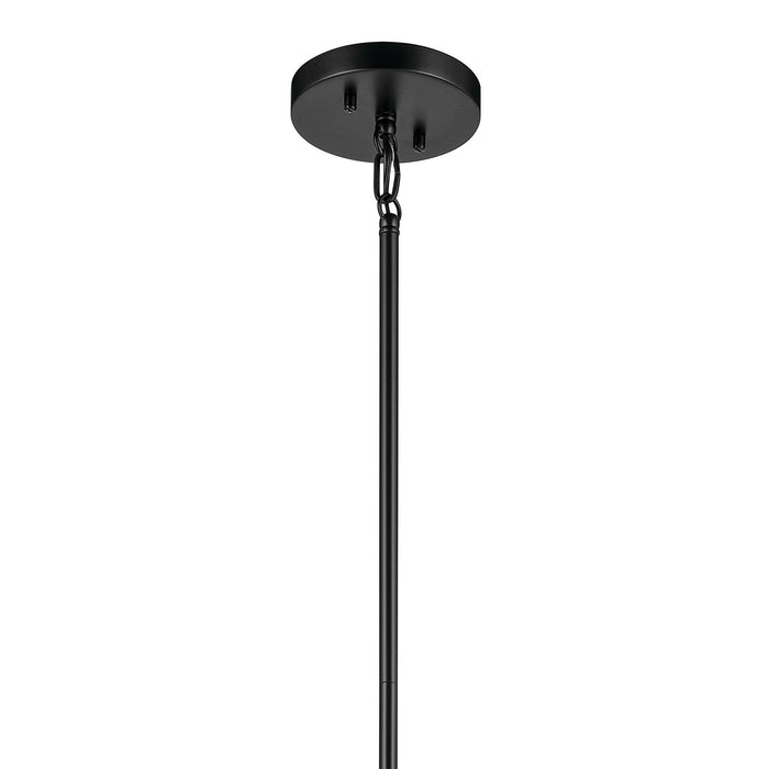 Kichler 52722BK Four Light Foyer Pendant, Black (3)