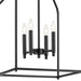 Kichler 52722BK Four Light Foyer Pendant, Black (4)
