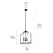 Kichler 52722BK Four Light Foyer Pendant, Black (6)