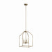 Kichler 52722CPZ Four Light Foyer Pendant, Champagne Bronze